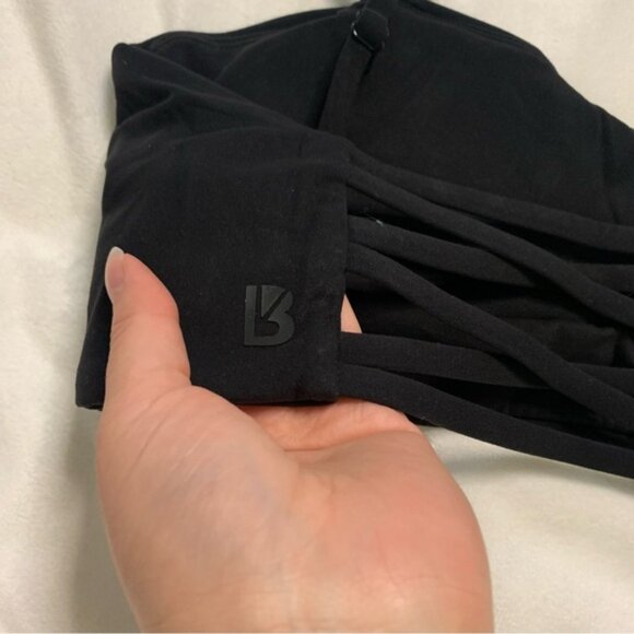 Buffbunny Collection Black Ivy Wrap Sports Bra Medium New With Tags - Picture 9 of 13
